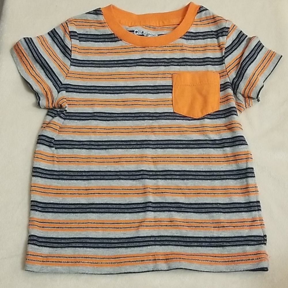 😷CAT & JACK - striped shirt